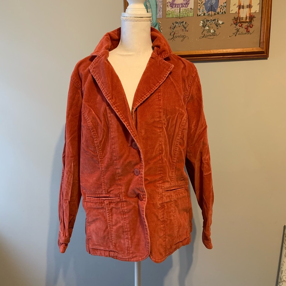 St. John’s Bay corduroy stretch blazer SZ 2X